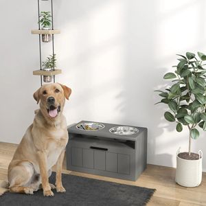 Ciotole Portatili in Acciaio Inox per Cani con Funzione Automatica di Sollevamento per Cuccioli, Gatti e Animali Acquatici, Spedizione dal Lunedì al Venerdì - Product Image 1