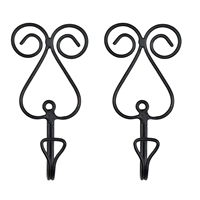 Patère murale en métal antique en forme de grenouille - Porte-manteau et porte-chapeau en métal au design animalier vintage pour la décoration intérieure et le rangement d'entrée