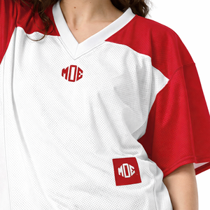 Maillot de football américain personnalisé en gros, bicolore, en maille respirante, col en V, uniforme d'équipe, marque privée, usine OEM - Product Image 2