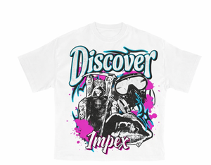 Descubre la Camiseta Impex Vintage Lavada de Gran Tamaño con Estampado Gráfico para Hombre, Estilo Urbano Casual - Product Image 2