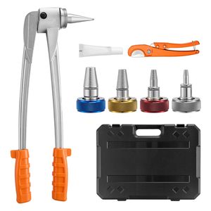 Kit di espansione manuale per tubi PEX con 4 teste di espansione da 3/8”, 1/2”, 3/4”, 1” e tagliatubi - Product Image 1