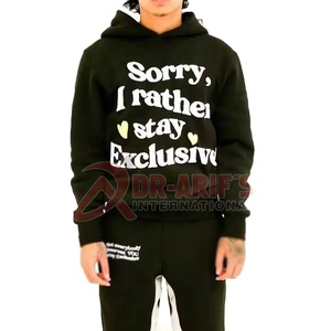 ชุดวอร์มผ้าฝ้ายกันลมสำหรับผู้ชายชุดวอร์มผ้าเฟรนช์เทอร์รี่โอเวอร์ไซส์สองชิ้น100% - Product Image 1