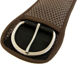 Sangle de cheval en cuir véritable de haute qualité avec boucles en acier inoxydable, ajustement réglable, matériau respirant, sangle de saut western - Product Image 5