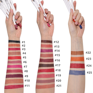 Crayon à lèvres mat naturel végétalien en 25 couleurs, imperméable, longue tenue, lisse et crémeux, pour le contour des lèvres - Product Image 2