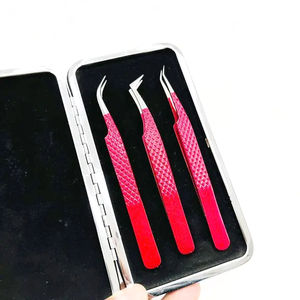 Pinzas Profesionales Kaamir Instruments de Acero Inoxidable de Alta Precisión Antimagnéticas para Extensión de Pestañas y Cejas - Product Image 6