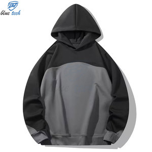 เสื้อฮู้ดผู้ชายแบบสองสี คอตตอนฟลีซหนานุ่ม ผลิตตามแบบ OEM ODM - Product Image 1