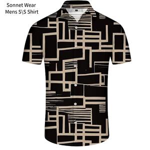 Chemise à manches courtes boutonnée pour homme, vêtements décontractés de plage pour l'été - Product Image 6