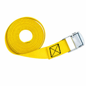 สายรัดรถพ่วงแบบ Cam Buckle ขนาด 38 มม. โพลีเอสเตอร์ รับน้ำหนัก 450 กก. แบบไม่มีตะขอ สำหรับการขนส่งที่ปลอดภัย งานหนัก ผลิตโดย OEM - Product Image 1