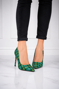 Zapatos de Tacón Alto de Moda de Lujo con Diseño de Tartán Escocés Personalizado para Bodas, para Mujer, OEM - Product Image 4