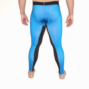 <b>Men</b> Gym Fitness Leggings Elastic Waist Quick Dry Adjustable Running Workout <b>Tights</b> <b>Compression</b> Wear Custom Logo OEM 2026 Design - Product Image 3