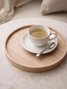 Plateau de service en bois de haute qualité, surface lisse de qualité alimentaire, pour restaurant, hôtel, café et repas à domicile, disponible à la vente - Product Image 5