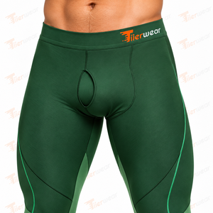 Running Compression Tights <b>for</b> <b>Men</b> Polyester Spandex Lightweight Stretch Gym <b>Leggings</b> Sweat Wicking Breathable Fitness - Product Image 5