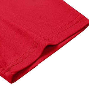 Camiseta Unisex para Hombre, Directo de Fábrica desde Pakistán, Estilo Unisex, 60% Algodón, 40% Poliéster, Secado Rápido, Rojo Brillante, al por Mayor - Product Image 3