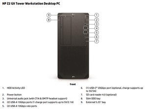 Station de travail <span class=keywords><strong>HP</strong></span> <span class=keywords><strong>Z2</strong></span> Tower <span class=keywords><strong>G9</strong></span> haute performance, qualité professionnelle, i5-14500/16 Go DDR5/256 Go de mémoire interne/RTX A400 - Product Image 5