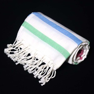 Serviette de Hammam 100% Coton de Haute Qualité, Serviette Fouta en Coton Personnalisée avec Motif Rayé pour Femmes, Exportateur en Inde - Product Image 2
