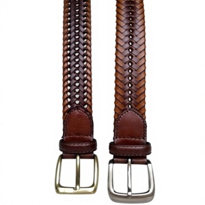 OEM ODM Customized Vintage Steel Cow Hide Leather Belt Best Quality Men's Eco-Friendly Solid Square Pin Buckle Latest Design - Product Image 1