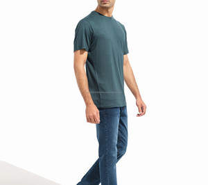 Custom Plain t Shirts Men Casual Heavyweight T-shirt Custom <b>Logo</b> 100% Cotton Loose T Shirts - Product Image 4