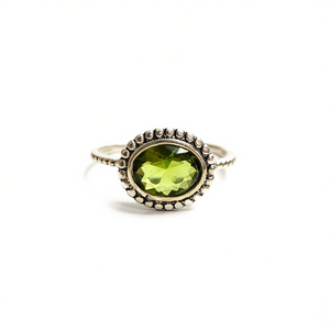 Classic 3.1 Grams Weight <b>Peridot</b> Fine Gemstone <b>Ring</b> - Product Image 2