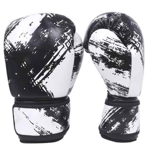 Gants d'entraînement de boxe en cuir PU avec logo de marque personnalisé, gants de sparring professionnels pour la boxe, le kickboxing, le Muay Thai - Product Image 2