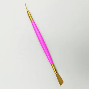 Outil de séparation de levage de cils professionnel en acier inoxydable avec poignée rose pointe de séparateur d'or 2-en-1 ascenseur et teinte sans odeur - Product Image 3