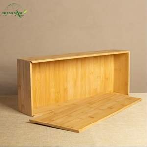 Bandeja de Almacenamiento de Bambú Laminado con Diseño Plegable de 5 Niveles para la Organización Moderna del Hogar - Product Image 4