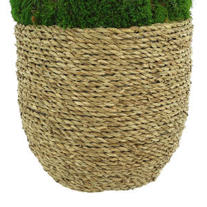 Decoración moderna de plantas artificiales de musgo en maceta grande de hierba de fresa Diseño interior llamativo - Product Image 2