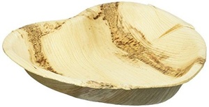 Durable Biodegradable Eco-Friendly Areca Leaf Heart Shapes 8 Inches Plates Weddings and Hotel Fast Food and Snacks Dishes Plates - Product Image 1