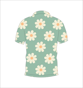เสื้อโปโลพิมพ์ลายดอกไม้แบบกำหนดเอง แขนสั้น สวมใส่สบาย เหมาะสำหรับกอล์ฟ เทนนิส ชุดทีมฤดูร้อน - Product Image 5