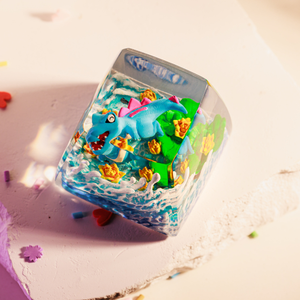 Teclas Artesanales Bosque Místico, Teclas Artesanales Personalizadas, Teclas Anime Lindas, Teclas Verdes, Juego de Teclas, Teclas de Madera - Product Image 4