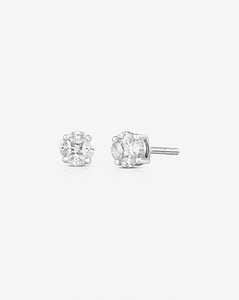 Pendientes de tuerca con racimo de diamantes de oro macizo de 14k, corte marquesa y princesa, cultivados en laboratorio, con cierre de fricción, clásicos para uso diario, precio de fábrica - Product Image 1