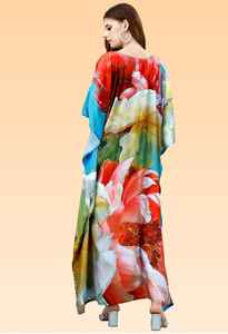 Robe kaftan élégante pour femme – Kaftan de plage imprimé coupe ample pour la collection d'été. - Product Image 4