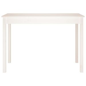 Table à manger compacte et minimaliste en bois de pin massif blanc - Product Image 3