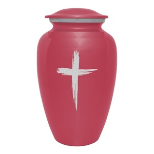 โกศใส่เถ้ากระดูกสำหรับผู้ใหญ่ลายกุหลาบสีชมพูสำหรับใส่เถ้ากระดูกโกศตกแต่งบ้าน - Product Image 1