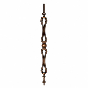 Mejore su escalera con balaustres de hierro forjado hechos a mano, con un acabado en color cobre antiguo que agrega una elegancia clásica. - Product Image 6