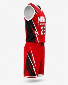Polyester Custom Men's Basketball Uniform Sublimation Unisex Sportswear Team Name Logo Printed XS Customizable Jersey - Product Image 2