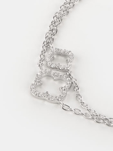 Pulsera Lady Luck Minimalista de Plata de Ley 925 con Cadena y Engaste de Bisel para Mujer, Uso Diario - Product Image 5