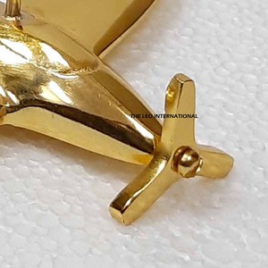 Décoration de Noël suspendue en aluminium, lot de 2, forme avion, aspect luxueux, ornement pour sapin de Noël - Product Image 6