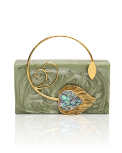 Pochette de soirée en résine époxy, best-seller, luxueuse, en acrylique, pour femme, pour mariage, cocktail ou autres occasions. - Product Image 1