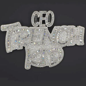 Joyería Hip Hop de Alta Calidad con Diamantes Moissanite VVS, Plata de Ley S925, Personalizada con Nombre en Dos Tonos y Cadena Personalizada - Product Image 2