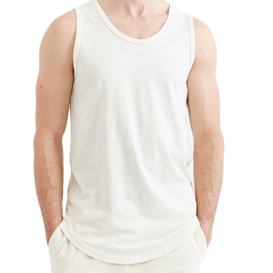 Débardeur de sport pour homme à séchage rapide et respirant, avec design tricoté et manches en maille, service OEM personnalisable - Product Image 3
