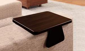 Table d'appoint classique en bois pour canapé, support pour boissons, collations et manettes, décoration intérieure traditionnelle - Product Image 3