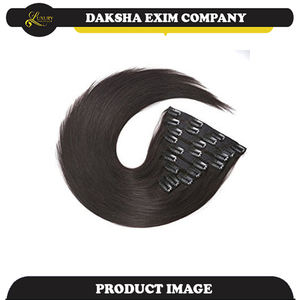 Cabello natural humano ondulado recto y sedoso de fábrica India para patillas blanqueadas - Product Image 3