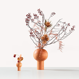 แจกันดอกไม้ไม้ธรรมชาติคุณภาพสูง 100% น้ำหนักเบา ดีไซน์คลาสสิก รับออกแบบตามสั่ง สำหรับตกแต่งบ้าน วันแม่ - Product Image 5