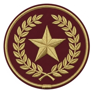Custom Blue Star Square Masonic Patch Round Embroidered Freemason <b>Badge</b> Masonic Regalia Applique Hand Made Blazer Uniform Patch - Product Image 2