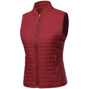 Nuevos Diseños Chaleco Largo Acolchado con Capucha para Mujer, Sin Mangas, Color Sólido, Chaleco Acolchado de Algodón para Mujer - Product Image 5