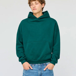 Men's Winter Pullover Hoodies 100% Cotton <b>Fleece</b> <b>Thick</b> Plain Front Logo Custom OEM/ODM High Quality Breathable Casual - Product Image 3