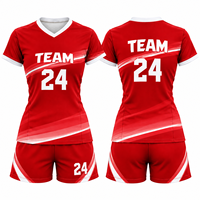 Ensemble d'uniformes de volley-ball universitaires personnalisés pour femmes, 100 % polyester, sans manches, col en V, séchage rapide, respirant, maillot d'équipe et short