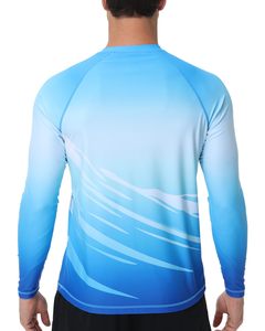 เสื้อเชิ้ตตกปลาแขนยาวสำหรับผู้ชาย เสื้อกีฬากลางแจ้ง สีไล่ระดับ ป้องกันรังสียูวี UPF 50 ระบายอากาศได้ดี - Product Image 3