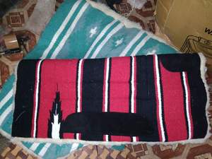 FOR SALE NAVAJO PAD Western <b>Saddle</b> pads COLOR BLACK WHITE RED GREEN BLUE IN DOLLAR 6 SIZE full cob Shetland CREDIT CARD ACCEPTED - Product Image 3