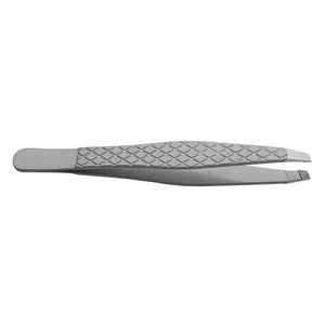 Pinzas de depilar inclinadas Diamond Grip al por mayor para cejas, pinzas de acero inoxidable con mango cómodo tipo alicates - Product Image 6